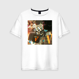 Женская футболка хлопок Oversize с принтом Playboi Carti PHOTO , 100% хлопок | свободный крой, круглый ворот, спущенный рукав, длина до линии бедер
 | fashion | hip hop | photo | rap | text | top