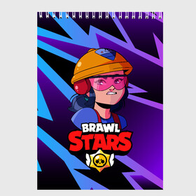 Скетчбук с принтом Джеки Brawl Stars Jacky , 100% бумага
 | 48 листов, плотность листов — 100 г/м2, плотность картонной обложки — 250 г/м2. Листы скреплены сверху удобной пружинной спиралью | Тематика изображения на принте: anime | brawl | brawl stars | brawlstars | brawl_stars | jacky | panny | аниме | бравл | бравлстарс | девочка | девушка | джеки | джэки | манга