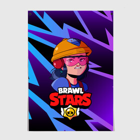 Постер с принтом Джеки Brawl Stars Jacky , 100% бумага
 | бумага, плотность 150 мг. Матовая, но за счет высокого коэффициента гладкости имеет небольшой блеск и дает на свету блики, но в отличии от глянцевой бумаги не покрыта лаком | anime | brawl | brawl stars | brawlstars | brawl_stars | jacky | panny | аниме | бравл | бравлстарс | девочка | девушка | джеки | джэки | манга