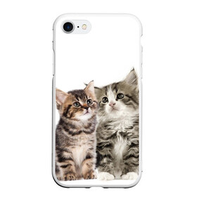 Чехол для iPhone 7/8 матовый с принтом котята , Силикон | Область печати: задняя сторона чехла, без боковых панелей | cute kittens | kittens | котята | красивые котята | милые котята