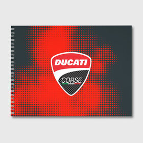 Альбом для рисования с принтом Ducati Corse (Z) , 100% бумага
 | матовая бумага, плотность 200 мг. | Тематика изображения на принте: audi | audi ag | corse | ducati | ducati corse | ducati motor holding | hypermotard | multistrada | panigale | scrambler | streetfighter | supersport | дукати | массимо борди | мото | фабио тальони