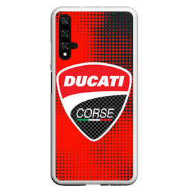 Чехол для Honor 20 с принтом Ducati Corse (Z) , Силикон | Область печати: задняя сторона чехла, без боковых панелей | Тематика изображения на принте: audi | audi ag | corse | ducati | ducati corse | ducati motor holding | hypermotard | multistrada | panigale | scrambler | streetfighter | supersport | дукати | массимо борди | мото | фабио тальони