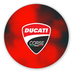 Коврик для мышки круглый с принтом Ducati Corse (Z) , резина и полиэстер | круглая форма, изображение наносится на всю лицевую часть | audi | audi ag | corse | ducati | ducati corse | ducati motor holding | hypermotard | multistrada | panigale | scrambler | streetfighter | supersport | дукати | массимо борди | мото | фабио тальони