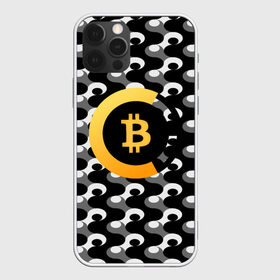 Чехол для iPhone 12 Pro Max с принтом BTC БИТКОИН (S) , Силикон |  | bitcoin | btc | биткоин | валюта | деньги | криптовалюта
