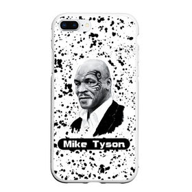 Чехол для iPhone 7Plus/8 Plus матовый с принтом Mike Tyson , Силикон | Область печати: задняя сторона чехла, без боковых панелей | boxer | boxing | great boxer | mike tyson | mike tyson lettering | mike tyson print | бокс | боксер | великий боксер | майк тайсон | надпись mike tyson | принт mike tyson