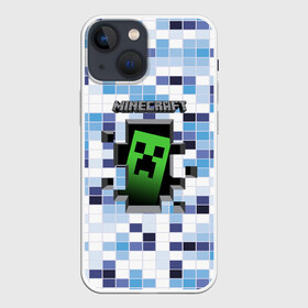 Чехол для iPhone 13 mini с принтом Minecraft (S) ,  |  | craft | creeper | earth | logo | mine | minecraft | mobile | online | земля | игра | крипер | лого | майкрафт | майнкрафт | онлайн | подземелье