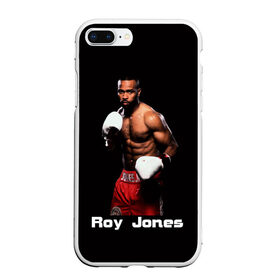 Чехол для iPhone 7Plus/8 Plus матовый с принтом Roy Jones , Силикон | Область печати: задняя сторона чехла, без боковых панелей | boxer | boxing | great boxer | roy jones | roy jones lettering | roy jones print | бокс | боксер | великий боксер | надпись roy jones | принт roy jones | рой джонс
