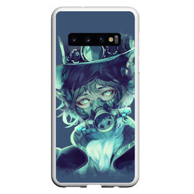 Чехол для Samsung Galaxy S10 с принтом Маска Аниме , Силикон | Область печати: задняя сторона чехла, без боковых панелей | аниме | вирус | манга | маска | противогаз