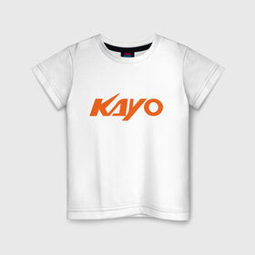 Детская футболка хлопок с принтом KAYO LOGO (Z) , 100% хлопок | круглый вырез горловины, полуприлегающий силуэт, длина до линии бедер | Тематика изображения на принте: kayo | moto | motorcycle | sport | байк | кайо | мото | мотоциклы | спорт