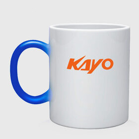 Кружка хамелеон с принтом KAYO LOGO (Z) , керамика | меняет цвет при нагревании, емкость 330 мл | Тематика изображения на принте: kayo | moto | motorcycle | sport | байк | кайо | мото | мотоциклы | спорт
