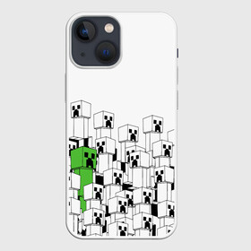 Чехол для iPhone 13 mini с принтом Minecraft Крипер ,  |  | creeper | game | зомби | игра | крипер | майн | майнкрафт | монстр