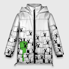 Женская зимняя куртка 3D с принтом Minecraft Крипер , верх — 100% полиэстер; подкладка — 100% полиэстер; утеплитель — 100% полиэстер | длина ниже бедра, силуэт Оверсайз. Есть воротник-стойка, отстегивающийся капюшон и ветрозащитная планка. 

Боковые карманы с листочкой на кнопках и внутренний карман на молнии | creeper | game | зомби | игра | крипер | майн | майнкрафт | монстр