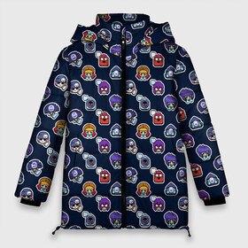 Женская зимняя куртка 3D с принтом EMOJI Brawl Stars MONOGRAM , верх — 100% полиэстер; подкладка — 100% полиэстер; утеплитель — 100% полиэстер | длина ниже бедра, силуэт Оверсайз. Есть воротник-стойка, отстегивающийся капюшон и ветрозащитная планка. 

Боковые карманы с листочкой на кнопках и внутренний карман на молнии | brawl stars | emoji | fashion | game | hip hop | мода | уличная мода | хип хоп | эмоджи