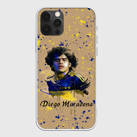 Чехол для iPhone 12 Pro Max с принтом Diego Maradona , Силикон |  | cup | diego maradona | diego maradona letterin | diego maradona print | football | footballer | great footballer | number 10 | великий футболист | диего марадона | кубок | надпись диего марадона | номер 10 | принт диего марадона | футбол 