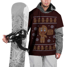Накидка на куртку 3D с принтом I Hate Christmas , 100% полиэстер |  | Тематика изображения на принте: 