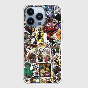 Чехол для iPhone 13 Pro с принтом JoJo’s Sticker Bombing ,  |  | anime | jojo’s bizarre adventure | sticker bombing | аниме | джо джо | жо жо | манга | мультфильм | невероятные приключения джоджо | персонаж | стикер бомбинг