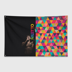 Флаг-баннер с принтом NILETTO , 100% полиэстер | размер 67 х 109 см, плотность ткани — 95 г/м2; по краям флага есть четыре люверса для крепления | niletto | данил прытков | краски | музыка | нилетто | популярное
