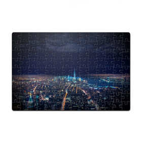 Пазл магнитный 126 элементов с принтом Ночной город , полимерный материал с магнитным слоем | 126 деталей, размер изделия —  180*270 мм | Тематика изображения на принте: city | new york city | город | ночь | нью йорк