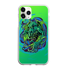 Чехол для iPhone 11 Pro Max матовый с принтом Ктулху , Силикон |  | cthulhu | lovecraft | monster | ктулху | лавкрафт | мистика | монстр | сериал | сериалы