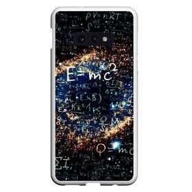 Чехол для Samsung S10E с принтом Формула Вселенной , Силикон | Область печати: задняя сторона чехла, без боковых панелей | альберт эйнштейн | астрономия | звезды | космос | наука | небо | созвездия | теория большого взрыва | формулы | эйнштейн