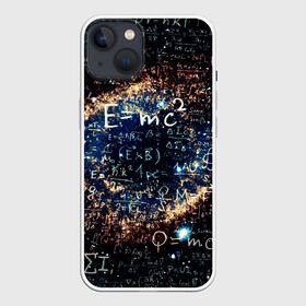 Чехол для iPhone 13 с принтом Формула Вселенной ,  |  | альберт эйнштейн | астрономия | звезды | космос | наука | небо | созвездия | теория большого взрыва | формулы | эйнштейн
