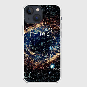 Чехол для iPhone 13 mini с принтом Формула Вселенной ,  |  | альберт эйнштейн | астрономия | звезды | космос | наука | небо | созвездия | теория большого взрыва | формулы | эйнштейн