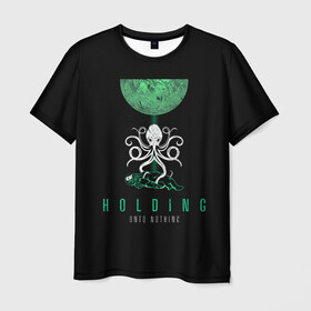 Мужская футболка 3D с принтом Holding Onto Nothing , 100% полиэфир | прямой крой, круглый вырез горловины, длина до линии бедер | scifi | космонавт | космос | ктулху | монстр | осьминог | ужасы | фантастика | хоррор | череп