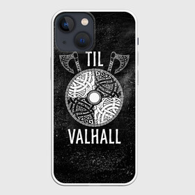 Чехол для iPhone 13 mini с принтом Till Valhall ,  |  | вальхалла | викинг | символ | скандинавия | топор | щит | язычество