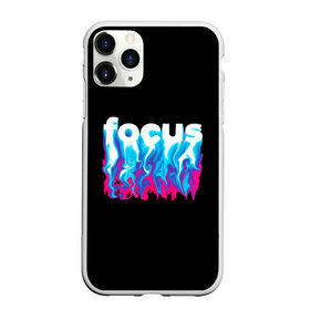 Чехол для iPhone 11 Pro матовый с принтом Focus , Силикон |  | абстракция | граффити | кислотный | неон | пламя | фокус