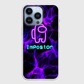 Чехол для iPhone 13 Pro с принтом Impostor NEON ,  |  | 2021 | among us | axegao | impostor | neon | space mafia | sus.puffballs united | амонг ас | амонг единорог | импостор | инопланетяне | инопланетянин | надпись | новогодний амонг ас | с новым годом | самозванец | среди нас | эмонг ас