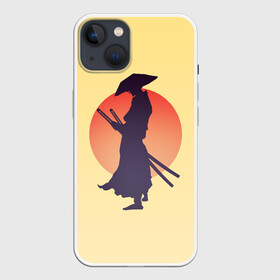 Чехол для iPhone 13 с принтом Ронин ,  |  | bushido | japan | japanes | katana | ronin | samurai | sword | бусидо | воин | восходящее солнце | катана | кимоно | меч | мечник | рассвет | ронин | самурай | самурайский | силуэт | силуэт воина | солнце | якудза | японец