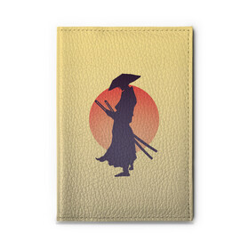 Обложка для автодокументов с принтом Ронин , натуральная кожа |  размер 19,9*13 см; внутри 4 больших “конверта” для документов и один маленький отдел — туда идеально встанут права | bushido | japan | japanes | katana | ronin | samurai | sword | бусидо | воин | восходящее солнце | катана | кимоно | меч | мечник | рассвет | ронин | самурай | самурайский | силуэт | силуэт воина | солнце | якудза | японец