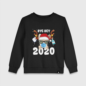 Детский свитшот хлопок с принтом С РОЖДЕСВТОМ. , 100% хлопок | круглый вырез горловины, эластичные манжеты, пояс и воротник | 2021 | christmas | merry christmas | snow | winter | winter is coming | зима близко | нг | новогодний | новогодний свитер | новый год | новый год 2021 | свитер | снег | снежинки