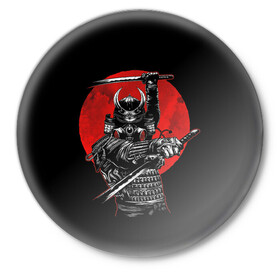 Значок с принтом Samurai ,  металл | круглая форма, металлическая застежка в виде булавки | 2077 | art | blood | cyber | cyberpunk | dead | death | demon | japan | mask | ninja | oni | samurai | shadow | shogun | tokyo | warior | арт | воин | война | демон | катана | кибер | киберпанк | кровь | маска | мертвый | ниндзя | путь | самурай