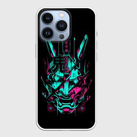 Чехол для iPhone 13 Pro с принтом Cyber Samurai ,  |  | Тематика изображения на принте: 2077 | art | blood | cyber | cyberpunk | dead | death | demon | japan | mask | ninja | oni | samurai | shadow | shogun | tokyo | warior | арт | воин | война | демон | катана | кибер | киберпанк | кровь | маска | мертвый | ниндзя | путь | самурай