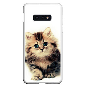 Чехол для Samsung S10E с принтом катёнок , Силикон | Область печати: задняя сторона чехла, без боковых панелей | Тематика изображения на принте: cute kitten | kitten | котёнок | красивый котёнок | милый котёнок