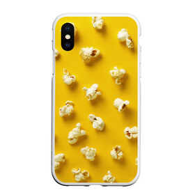 Чехол для iPhone XS Max матовый с принтом Попкорн , Силикон | Область печати: задняя сторона чехла, без боковых панелей | popcorn | воздушная | еда | кино | кинотеатр | кукуруза | кушать | попкорн | сладкий | соленый | сырный | хрустящий