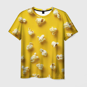 Мужская футболка 3D с принтом Попкорн , 100% полиэфир | прямой крой, круглый вырез горловины, длина до линии бедер | popcorn | воздушная | еда | кино | кинотеатр | кукуруза | кушать | попкорн | сладкий | соленый | сырный | хрустящий