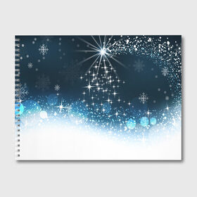 Альбом для рисования с принтом Новогоднее Чудо , 100% бумага
 | матовая бумага, плотность 200 мг. | 