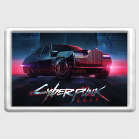 Магнит 45*70 с принтом CYBERPUNK 2077 (S) , Пластик | Размер: 78*52 мм; Размер печати: 70*45 | 2077 | cd projekt red | cyberpunk | cyberpunk 2077 | samurai | арт | видеоигра | игра | киберпанк | киборги