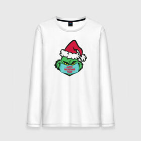 Мужской лонгслив хлопок с принтом Covid Grinch , 100% хлопок |  | 2020 | 2021 | christmas | grinch | new year | гринч | зима | новогодняя | новогодняя маска | новый год | рождество | снег