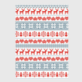 Скетчбук с принтом Новогодний пиксельный узор , 100% бумага
 | 48 листов, плотность листов — 100 г/м2, плотность картонной обложки — 250 г/м2. Листы скреплены сверху удобной пружинной спиралью | Тематика изображения на принте: christmas | deer | hearts | new year | pattern | pixels | snowflakes | trees | елки | новый год | олени | пиксели | рождество | сердечки | снежинки | узор