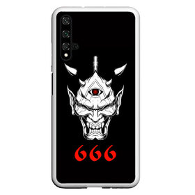 Чехол для Honor 20 с принтом 666 , Силикон | Область печати: задняя сторона чехла, без боковых панелей | 666 | creep | scream | warrior | астрал | восставший из ада | демон | монстр | призрак | принт 666 | страшилки | хоррор | хоррор футболки | хэллоуин