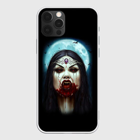 Чехол для iPhone 12 Pro Max с принтом Королева Вампиров , Силикон |  | 666 | blood | dracula | horror | inside | queen | scream | vampire | вампир | внутри | дракула | древний | королева | крик | кровь | луна | полнолуние | ужасы | хоррор