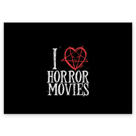 Поздравительная открытка с принтом I Love Horror Movies , 100% бумага | плотность бумаги 280 г/м2, матовая, на обратной стороне линовка и место для марки
 | Тематика изображения на принте: 666 | blood | dracula | horror | i | inside | love | movies | pentagram | scream | vampire | вампир | внутри | дракула | древний | крик | кровь | люблю | пентаграмма | ужасы | фильмы | хоррор | я