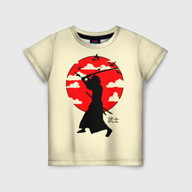 Детская футболка 3D с принтом Japan samurai , 100% гипоаллергенный полиэфир | прямой крой, круглый вырез горловины, длина до линии бедер, чуть спущенное плечо, ткань немного тянется | Тематика изображения на принте: boy | japan style | japanese aesthetics | ninja | samurai | воин | иероглифы | катана | красная луна | меч | ниндзя | рыцарь | самурай | солдат | харакири | черный самурай | япония | японская анимация | японская эстетика