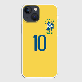 Чехол для iPhone 13 mini с принтом СБОРНАЯ БРАЗИЛИИ ПЕЛЕ ,  |  | brazil | game | legend | pele | sport | uniform | бразилия | гол | желтый | игра | легенда | мяч | нападающий | пеле | ретро | форма | футбол | чемпион | чемпионат