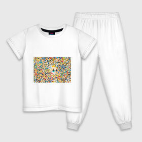 Детская пижама хлопок с принтом Гимнастка Художественная , 100% хлопок |  брюки и футболка прямого кроя, без карманов, на брюках мягкая резинка на поясе и по низу штанин
 | 