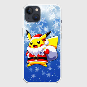 Чехол для iPhone 13 с принтом НОВОГОДНИЙ ПИКАЧУ ,  |  | 2021 | merry christmas | new year | pikachu. | зима | новый год | пикачу | покемоны | праздник | снег | счастливого рождества