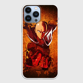 Чехол для iPhone 13 Pro Max с принтом Огненный ВАНПАНЧМЕН ,  |  | hero | one punch man | saitama | ванпанчмен | герой | сайтама